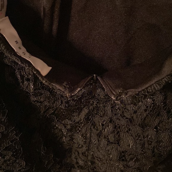 BUNDLE DISCOUNTS! Medium Black lace Lush Dress with side lace cutouts NWOT - Picture 7 of 10